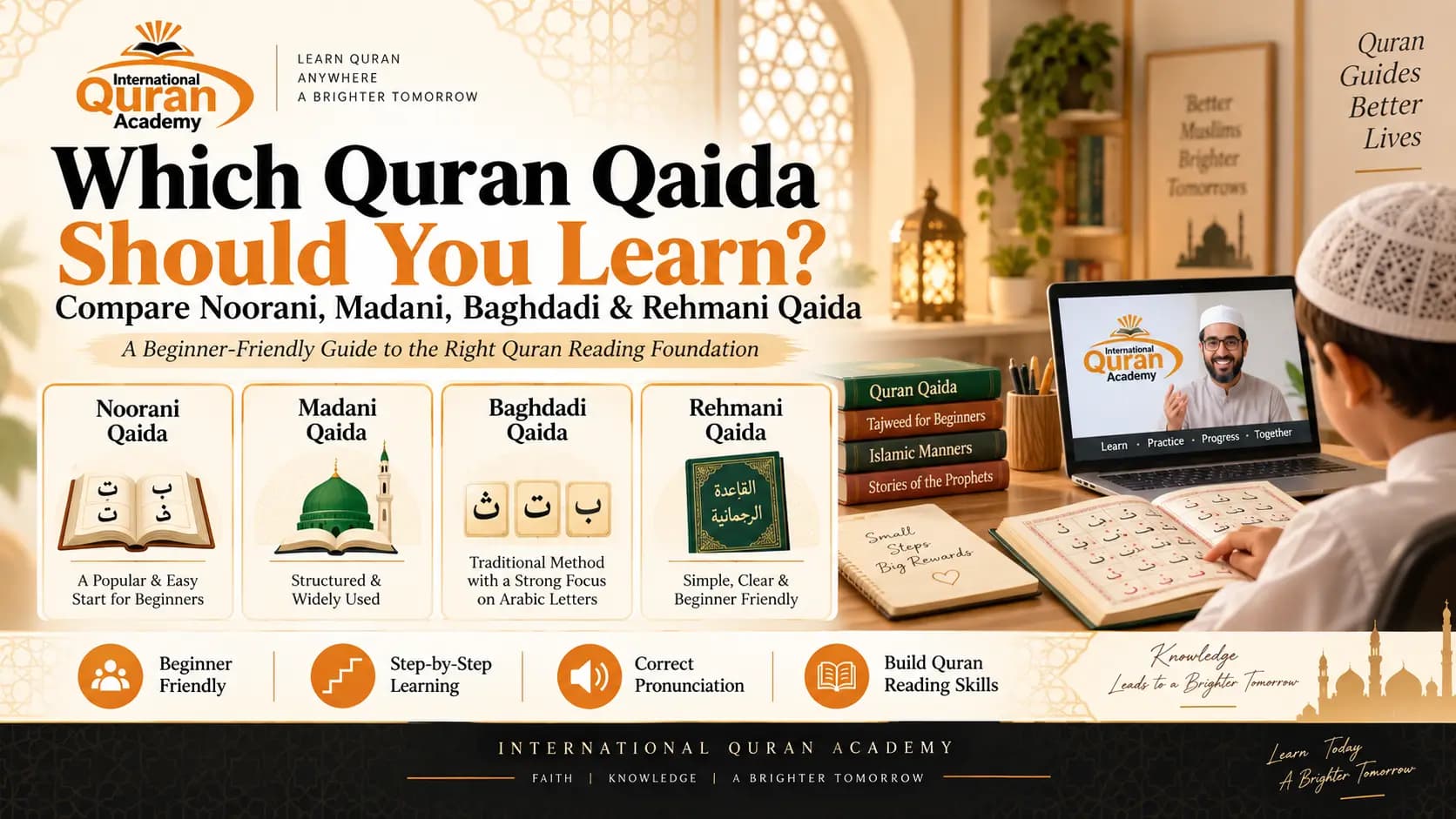 Which Quran Qaida Should You Learn? Noorani vs Madani vs Baghdadi vs Rehmani Qaida