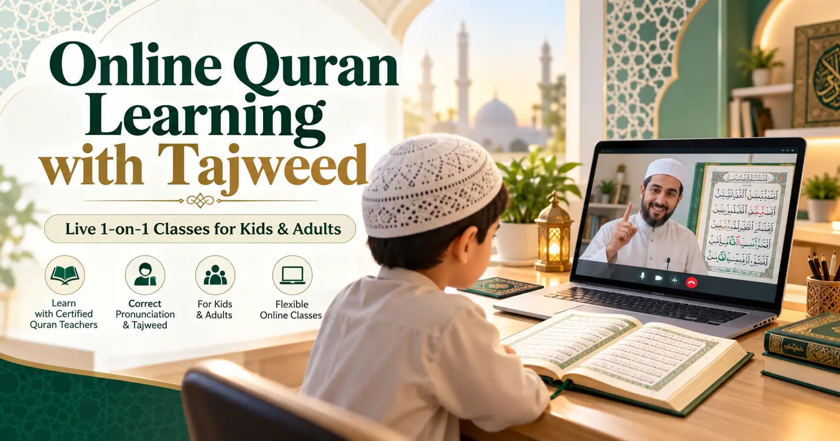 Online Quran Learning with Tajweed: Learn the Quran Correctly from Qualified Teachers