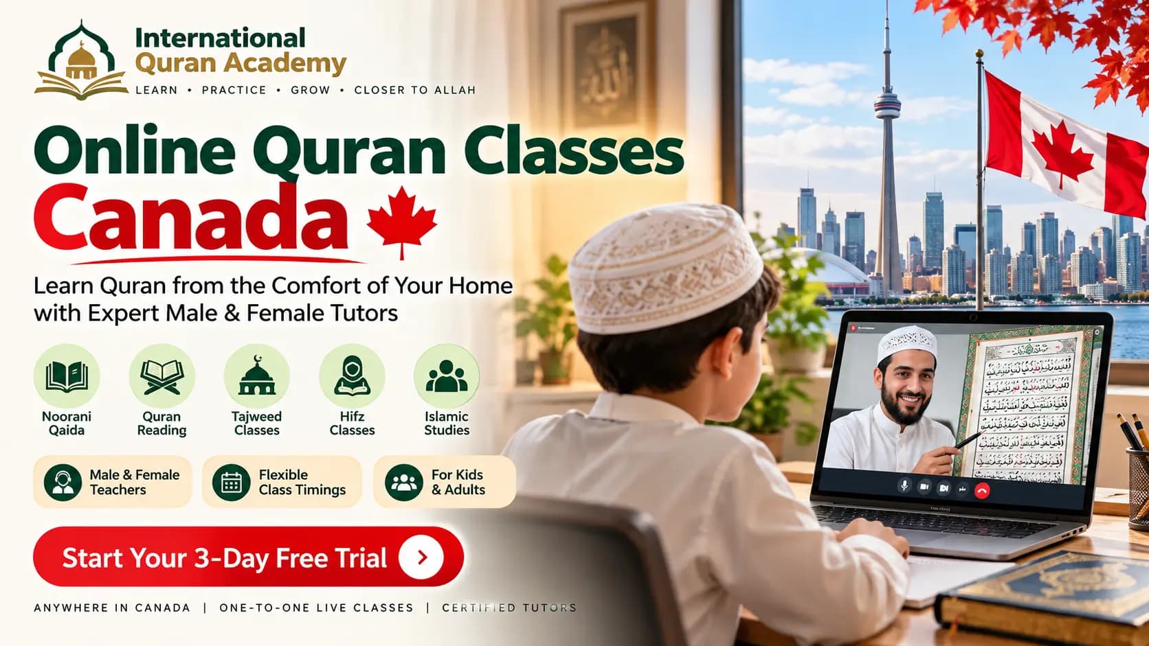 Online Quran Classes Canada – Learn Quran with Expert Tutors from Home