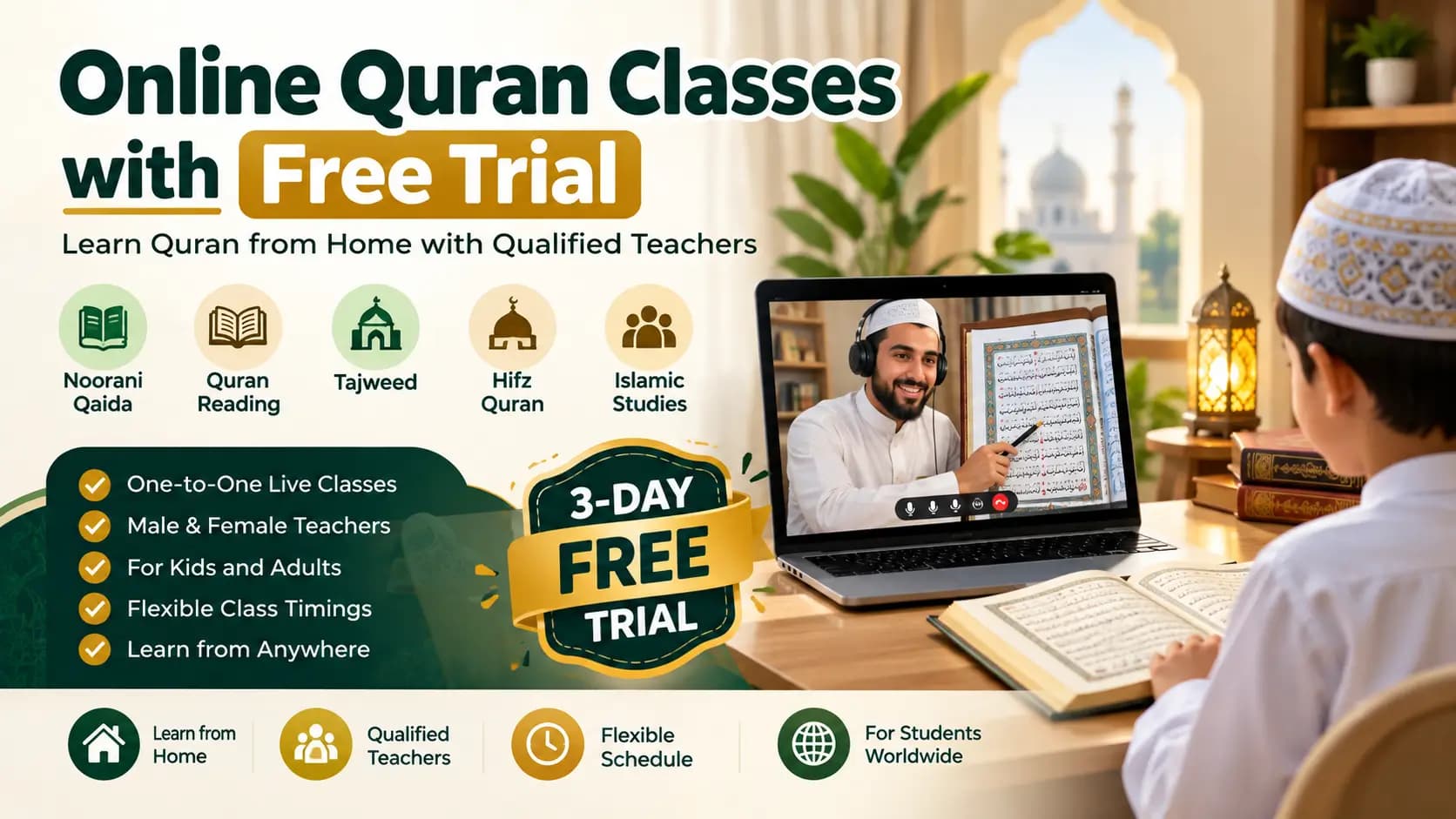 Online Quran Classes with Free Trial