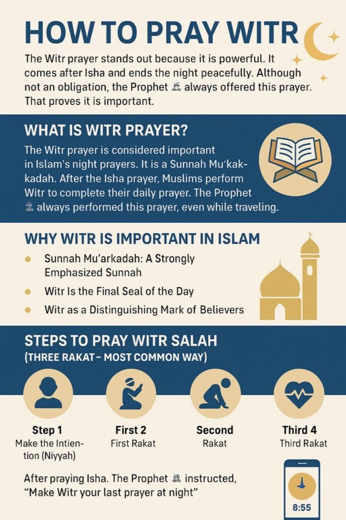 How to Pray Witr Infographic