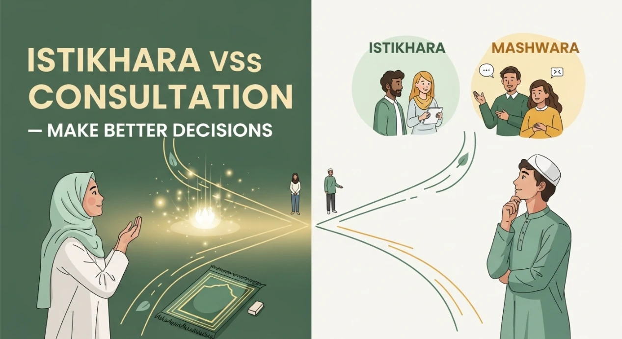 You are currently viewing Istikhara vs Consultation Mashwara Using Both for Better Decisions